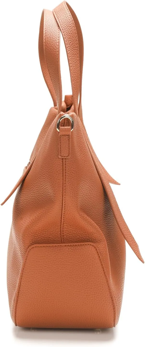 Leather Tote Shoulder Bag for Women Satchel Handbag with Top Handles | Minimalist Elegant | Large Capacity Bag
