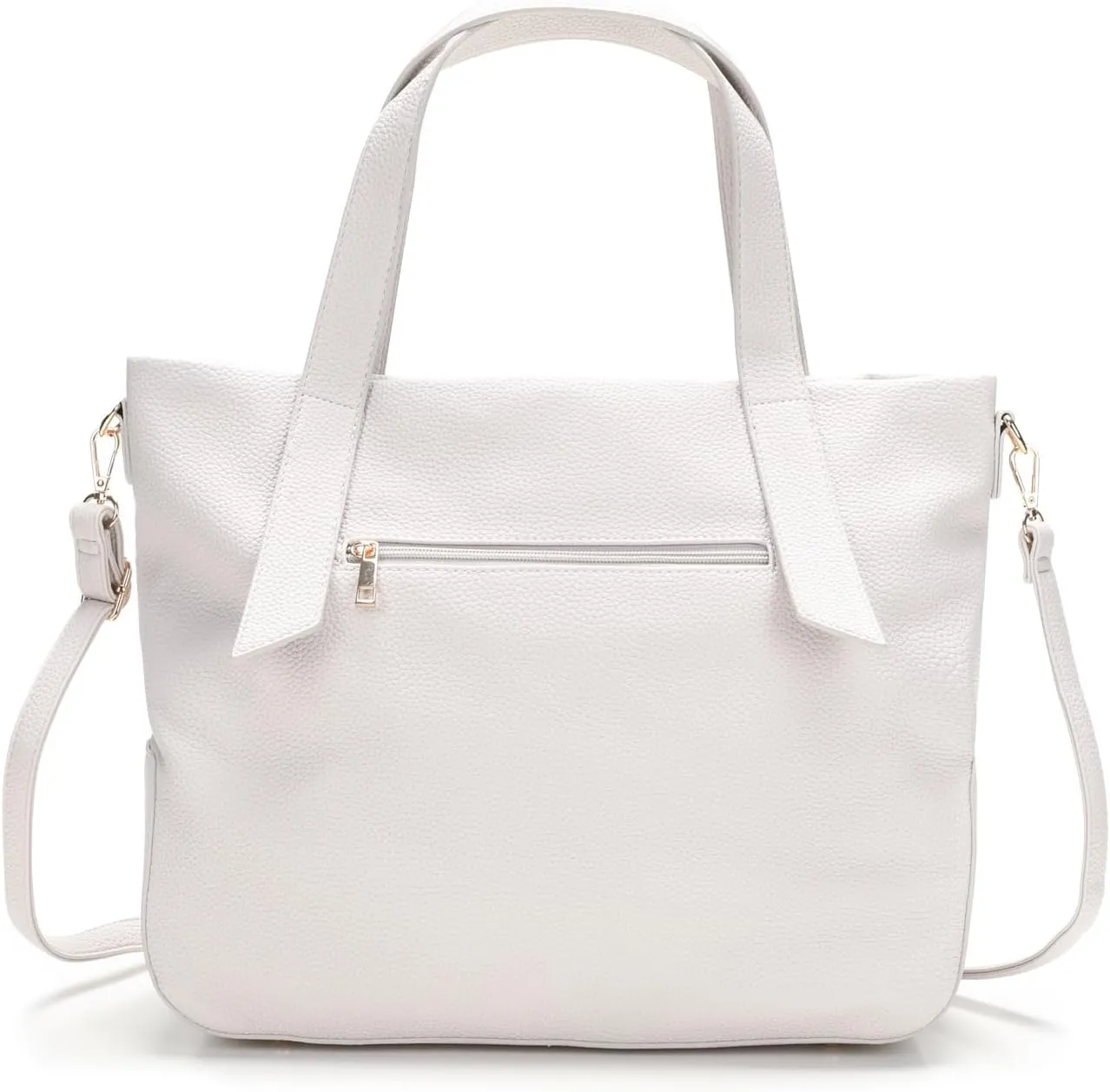 Leather Tote Shoulder Bag for Women Satchel Handbag with Top Handles | Minimalist Elegant | Large Capacity Bag
