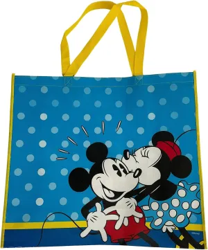 Legacy Licensing Partners Disney's Mickey and Minnie Mouse Kissing Giant Extra Large Collectable 26" inch Reusable Tote Bag
