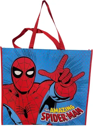 Legacy Licensing Partners Marvel's Spiderman Comics Collectable Giant Extra Large 26" inch Reusable Tote Bag