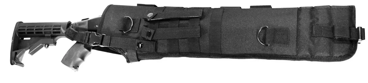 Lever Action Axe .410 Tactical Scabbard black hunting tactical Molle soft padded case Atv horse motorcycle holder adapter 25 inches.