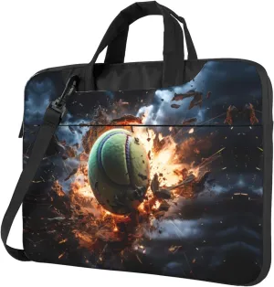 Lightning Fever Tennis Laptop Bag, Multifunctional Shoulder Messenger Bag, 14.96 Inch Long Computer Case, Briefcase Handbag Shoulder Bag