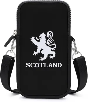 Lion Rampant Scotland Scottish Crossbody Cell Phone Purse Crossbody Mini Bag Fashion Phone Pouch Wallet with Detachable Strap