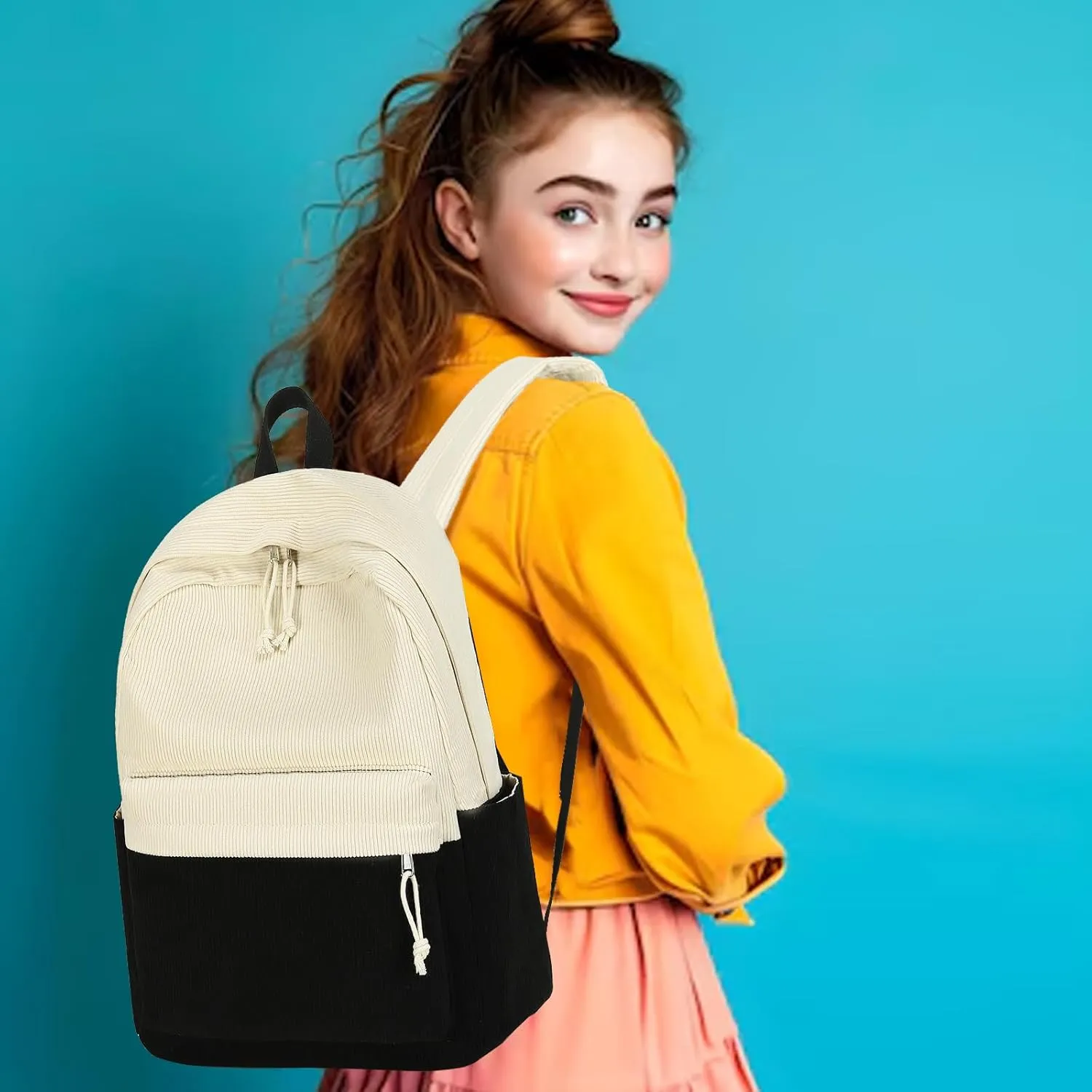 LOIDOU Backpack for School Teen Girls Boys Bookbag Casual Daypack Backpacks Lightweight for Middle School College Student