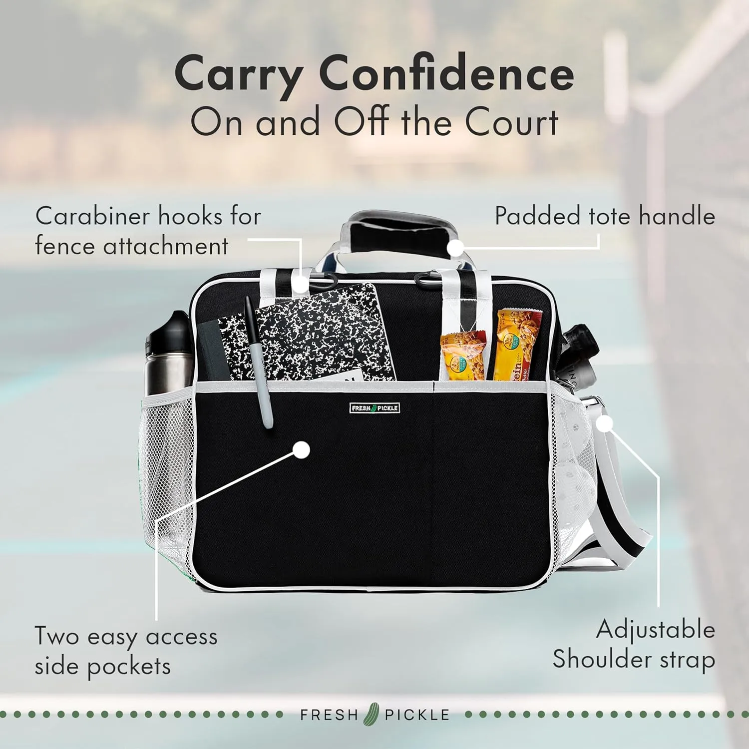 Lola Pickleball Tote - Designer Series Pickleball Bag for Women | Premium Pickleball Accessories for Women, Fashion-Forward Pickleball Bags, Chic and Durable Pickle Ball Bags