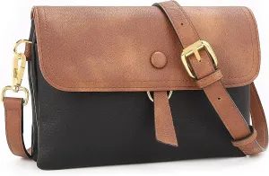 LOUXIFENG Anti Theft Small Crossbody Purses for Women, RFID Blocking Vegan Leather Crossbody Bag