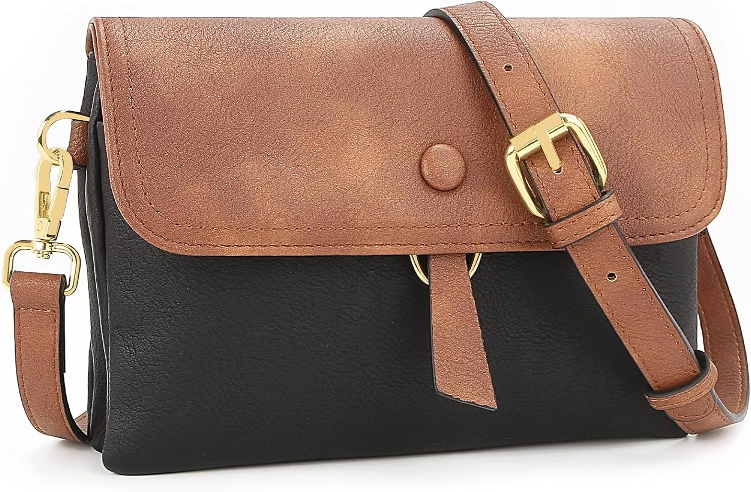 LOUXIFENG Anti Theft Small Crossbody Purses for Women, RFID Blocking Vegan Leather Crossbody Bag