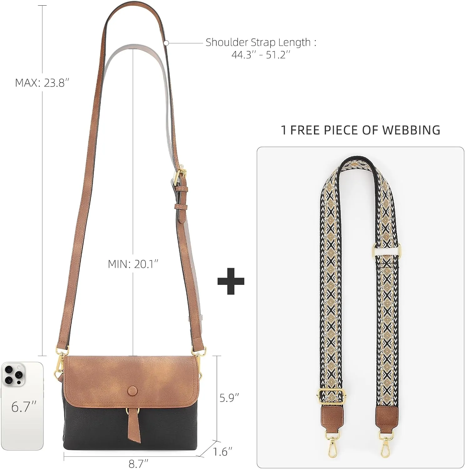 LOUXIFENG Anti Theft Small Crossbody Purses for Women, RFID Blocking Vegan Leather Crossbody Bag
