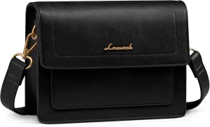 LOVEVOOK Crossbody Bags for Women,Vintage Leather Cross Body Purse,Trendy Designer Shoulder Handbags Cell Phone