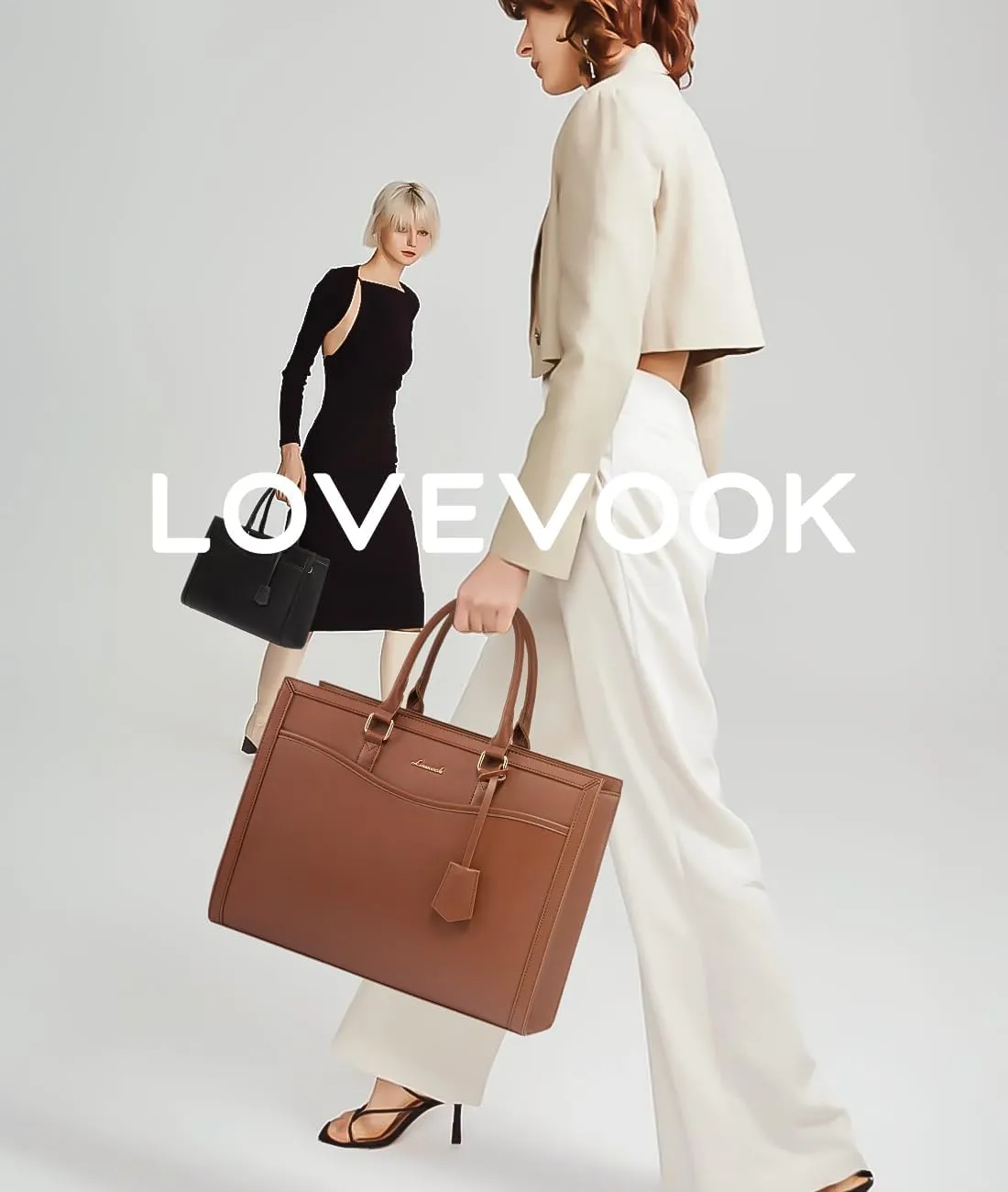 LOVEVOOK Laptop Tote Bag for Women, Office Work Bag Briefcase fit for 15.6 inch Laptop, Large Capacity Teacher Bag Handbag