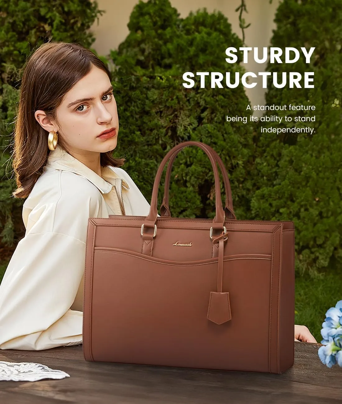 LOVEVOOK Laptop Tote Bag for Women, Office Work Bag Briefcase fit for 15.6 inch Laptop, Large Capacity Teacher Bag Handbag