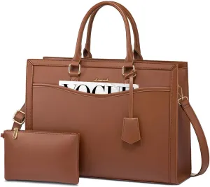 LOVEVOOK Laptop Tote Bag for Women, Office Work Bag Briefcase fit for 15.6 inch Laptop, Large Capacity Teacher Bag Handbag