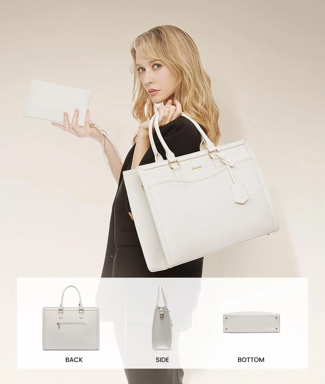 LOVEVOOK Laptop Tote Bag for Women, Office Work Bag Briefcase fit for 15.6 inch Laptop, Large Capacity Teacher Bag Handbag