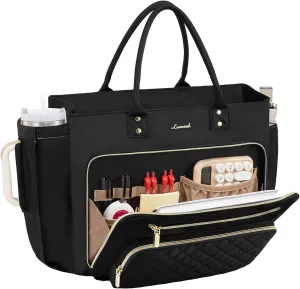 LOVEVOOK Laptop Tote Bag for Women With Large Cup Holder, Work Bags Teacher Nurse Computer Bag, 15.6 Inch Professional Briefcase Business Travel Large Purses Handbag, Diaper Bag With Multi-Pockets