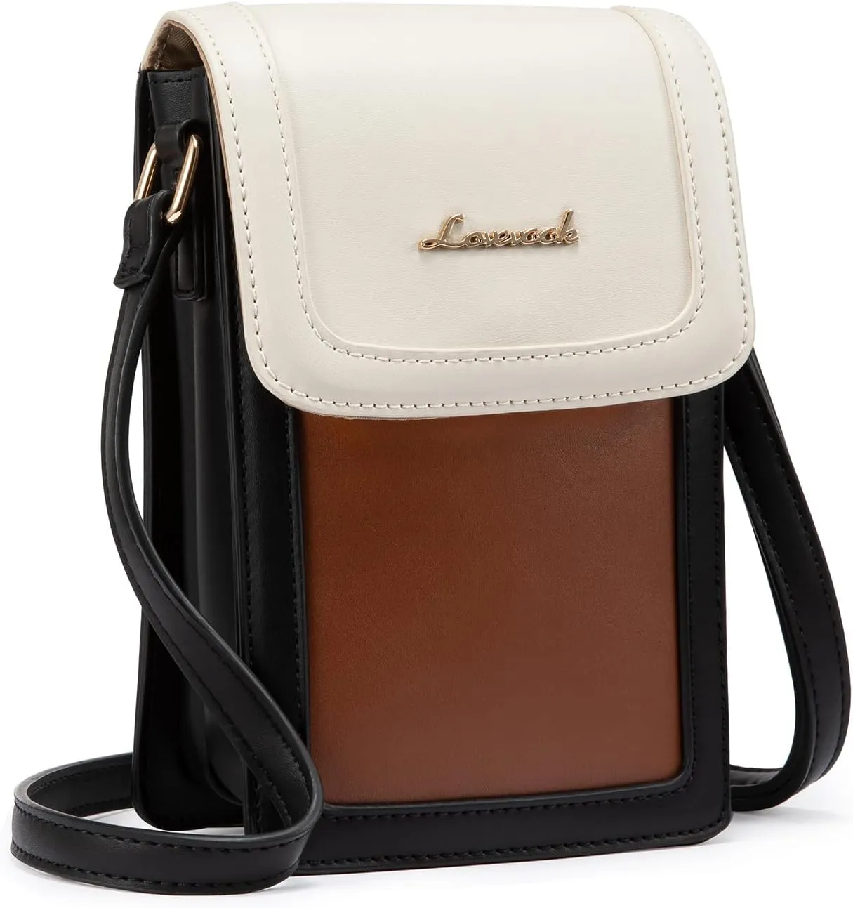 LOVEVOOK Small Crossbody Bags for Women, Leather Phone Bag with Cross Body Strap Mini Purse Wallet with Card Slots