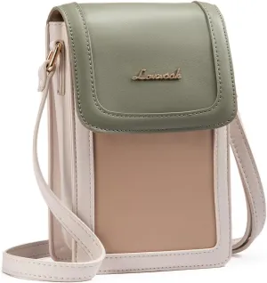 LOVEVOOK Small Crossbody Bags for Women, Leather Phone Bag with Cross Body Strap Mini Purse Wallet with Card Slots