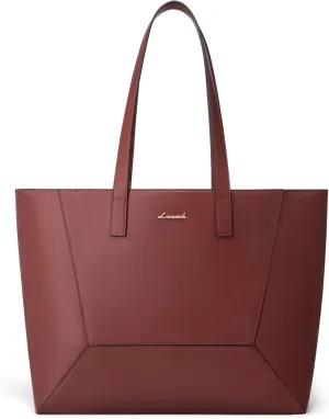 LOVEVOOK Vegan Leather Tote Bag for Women Top Handle Purses and Handbags Casual Work Tote Travel Shoulder Bag for Ladies