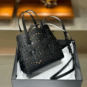 Luxury Gift Box Leather Handbag – Exquisite Hollowed-Out Lace Shoulder Bag