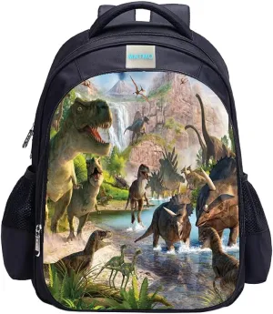MATMO Dinosaur Backpack Student Backpacks for Boys School Backpack Kids Bookbag (Dinosaur 6)