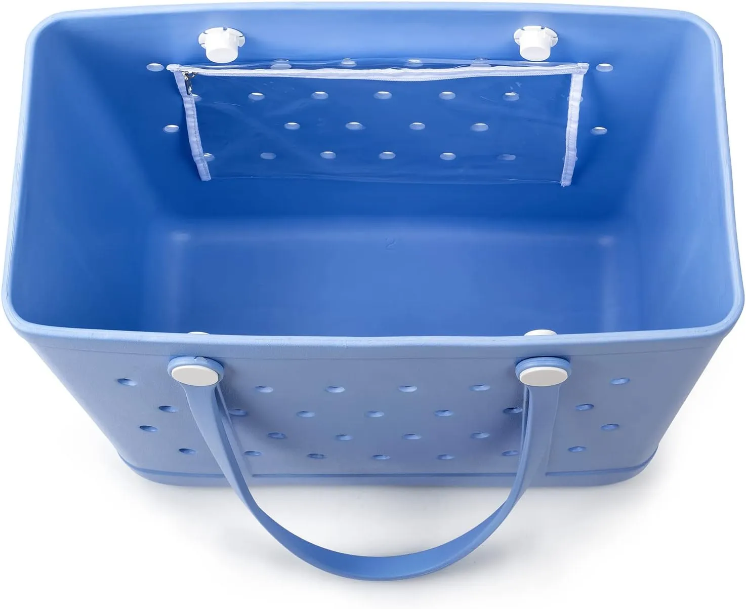Medium Beach Bag, Waterproof Rubber Beach Bag, Washable Open Tote Bag Durable Tote Travel Bags for Outdoor Sport