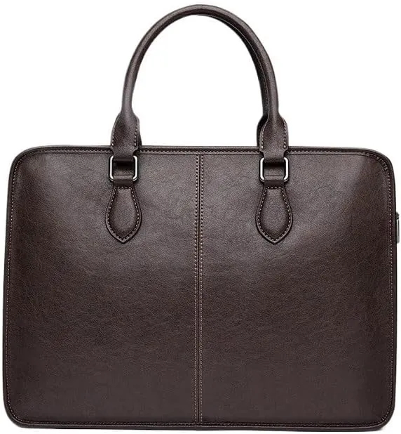 Men's Briefcase Leather Business Computer Bag, Handbag Office Workplace