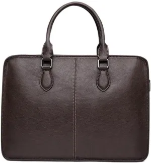 Men's Briefcase Leather Business Computer Bag, Handbag Office Workplace