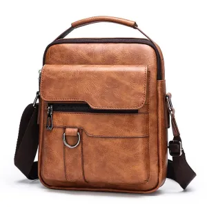 Men’s Leather Messenger Bag – Business Shoulder Bag