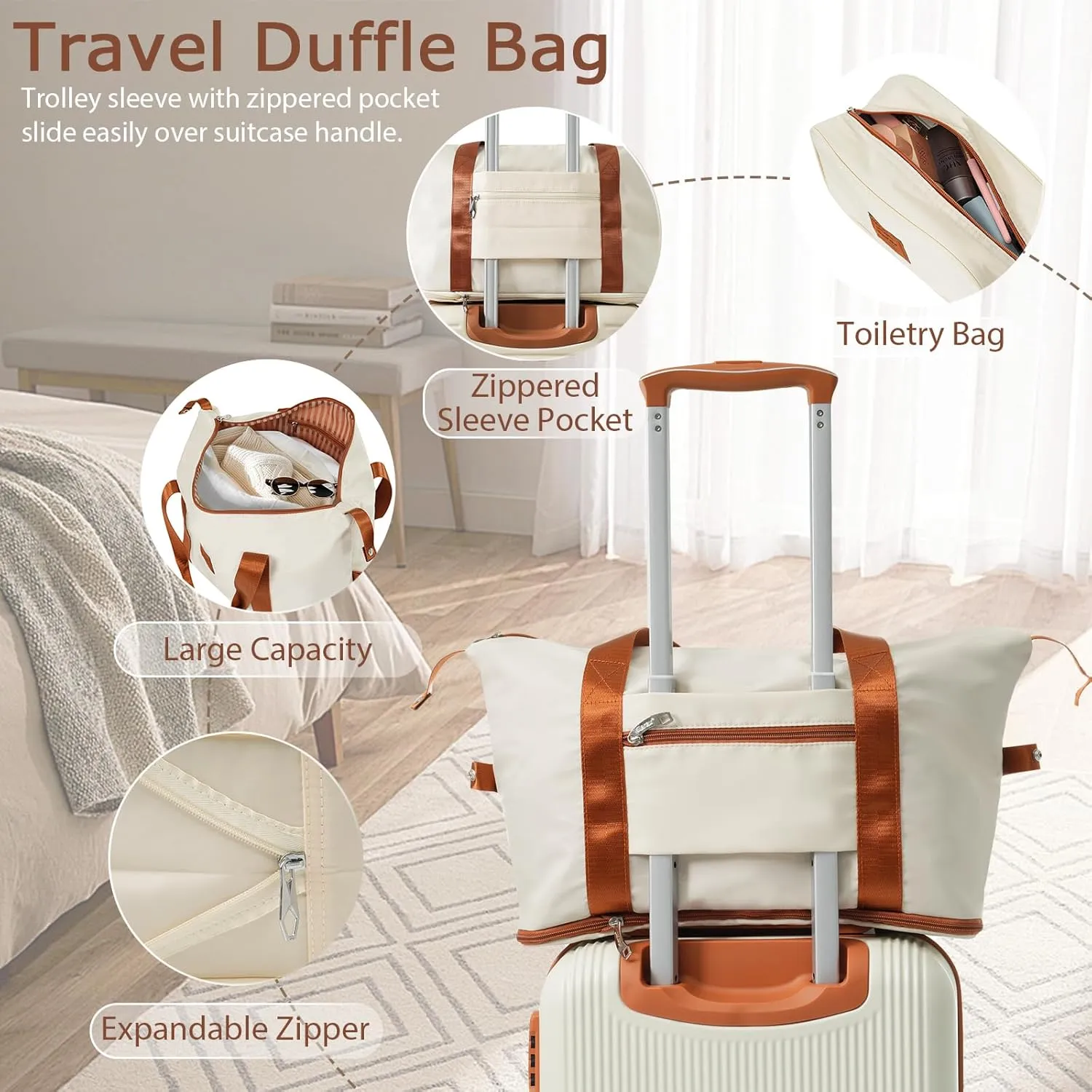 Merax Luggage Sets 3 Piece, 20" Carry On Luggage with TSA Lock, Lightweight Hardshell Travel Suitcase with Spinner Wheels (White)