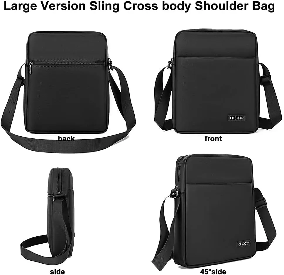 Messenger Bag, Crossbody Bag Shoulder Bag for Men Water Resistant Man Bag Man Purse for Business Office
