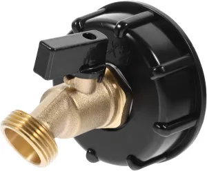 Mikikit 60mm Tank Adapter to 3/4 Inch Faucet Garden Hose Compatible Durable Craft