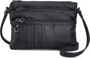 MINICAT Treble Pockets Small Crossbody Purse Cell Phone Purse Shoulder Bags for Women
