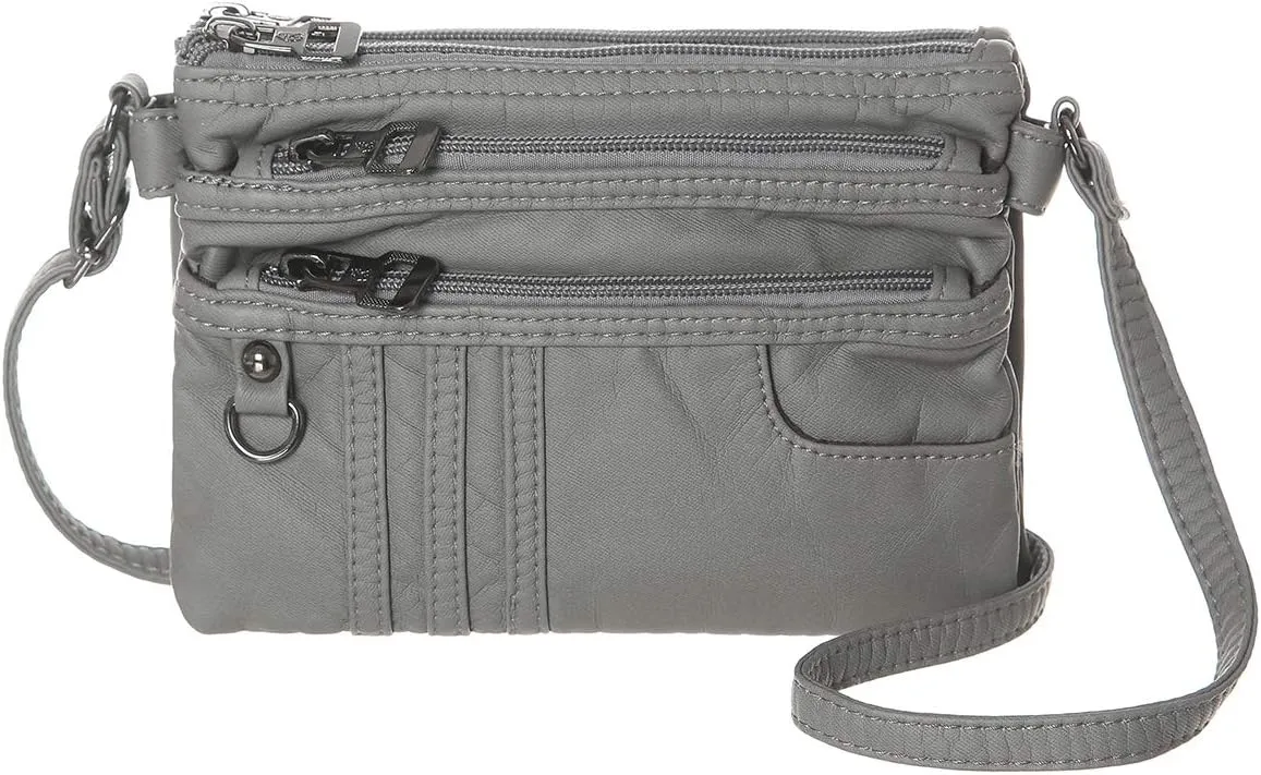 MINICAT Treble Pockets Small Crossbody Purse Cell Phone Purse Shoulder Bags for Women