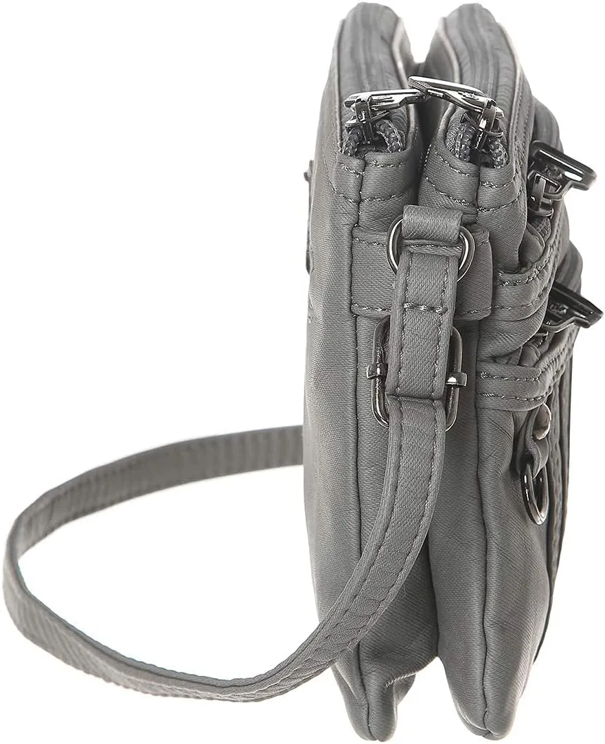MINICAT Treble Pockets Small Crossbody Purse Cell Phone Purse Shoulder Bags for Women