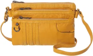 MINICAT Treble Pockets Small Crossbody Purse Cell Phone Purse Shoulder Bags for Women
