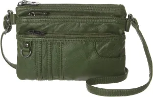 MINICAT Treble Pockets Small Crossbody Purse Cell Phone Purse Shoulder Bags for Women
