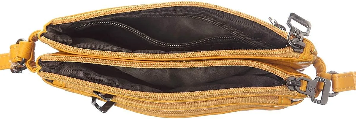 MINICAT Treble Pockets Small Crossbody Purse Cell Phone Purse Shoulder Bags for Women