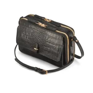 Miranda Bag - Black Croc-Effect