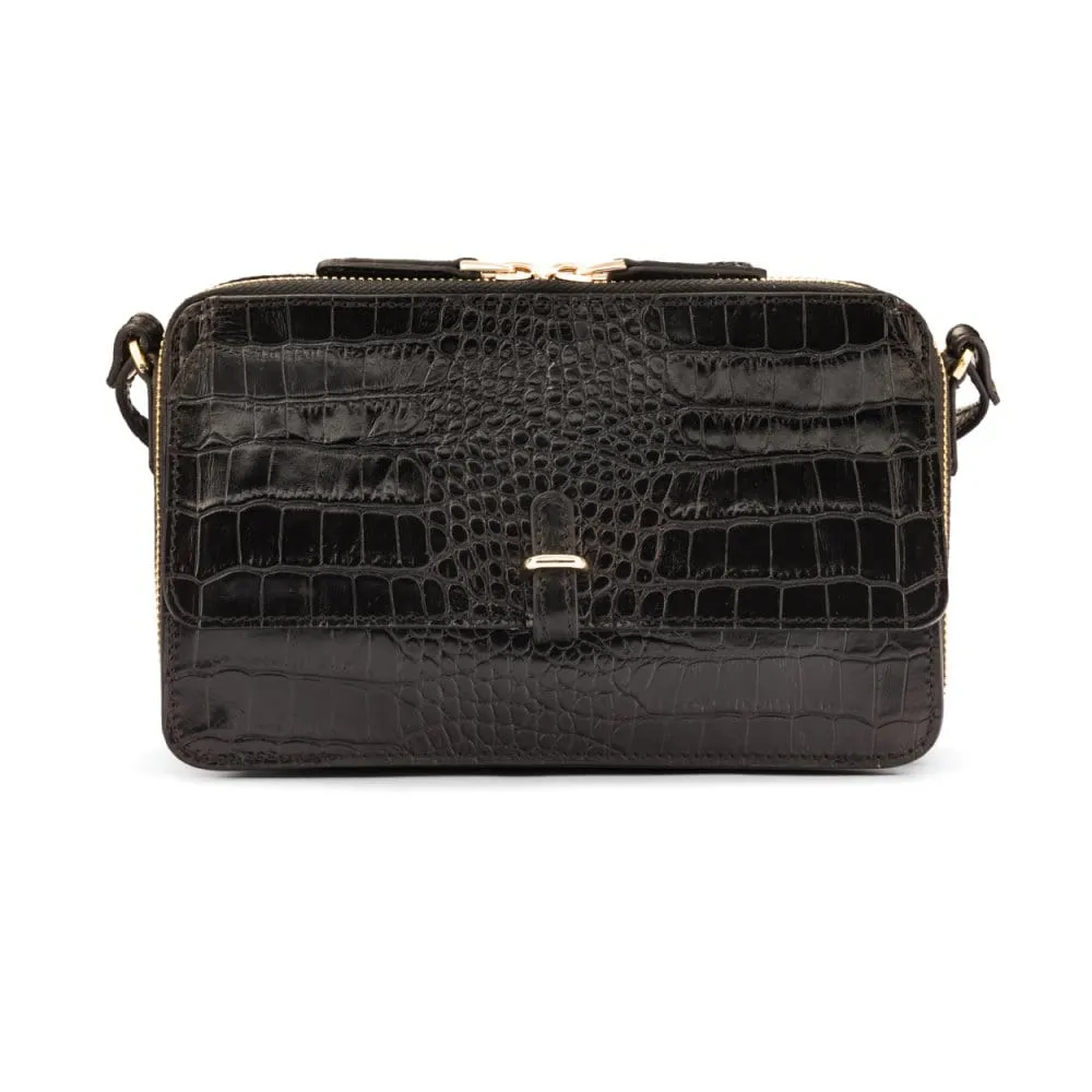 Miranda Bag - Black Croc-Effect