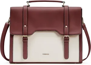 Missnine Laptop Bag 15.6 inch Canvas Messenger Bag for Women Professional Work Bag Shoulder Bag