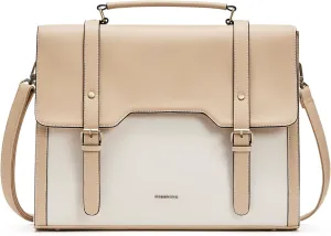 Missnine Laptop Bag 15.6 inch Canvas Messenger Bag for Women Professional Work Bag Shoulder Bag