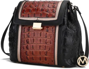 MKF Collection Crossbody Bag for Women, Vegan Leather shoulder Bag Handbag Purse By Mia K