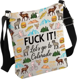 MNIGIU Colorado Crossbody Bag Colorado Lover Gift Colorado Travel Gift Colorado Welcome Bag For Her