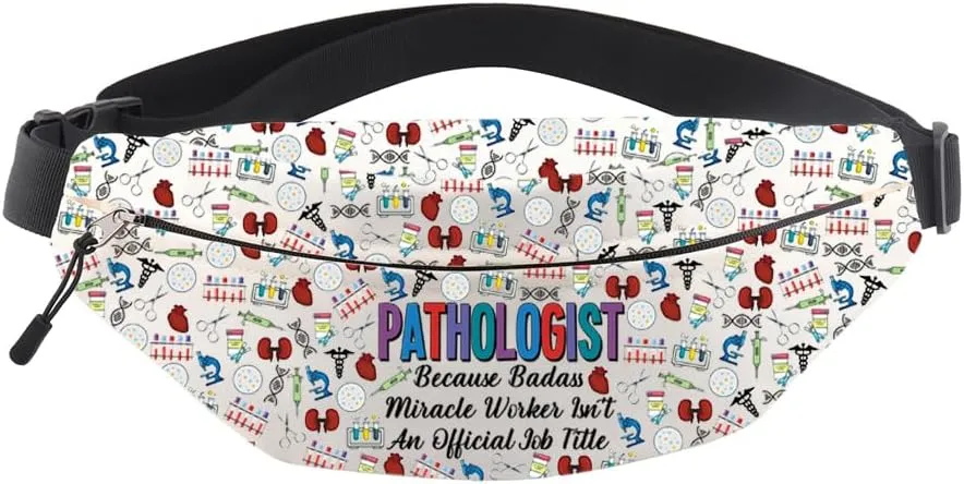 MNIGIU Funny Pathologist Gift Pathology Crossbody Bag Pathologist Graduation Gift Pathologist Bum Bag