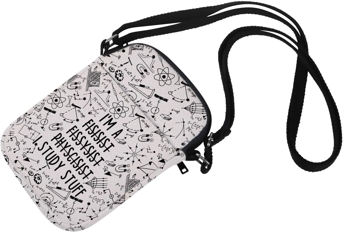 MNIGIU Funny Physicist Gift Physics Crossbody Bag Physics Lover Gift Physics Student Graduation Gift Physics Teacher Gift