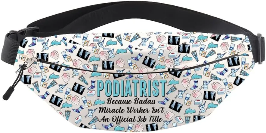 MNIGIU Podiatrist Gift Doctor Of Podiatry Crossbody Bag Foot Doctor Graduation Gift Orthopedic Surgeon Bum Bag