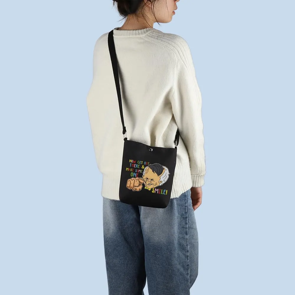 MNIGIU Smiling-F Cartoon Inspired Gift Boss Crossbody Bag Smiling-F Lover Gift Smiling-F Merch For Boss Fans