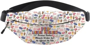 MNIGIU Speech Language Pathologist Gift SLP Crossbody Bag SLP Grad Student Gift Speech Therapist Bum Bag