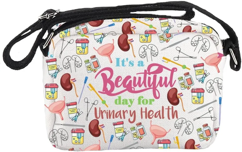 MNIGIU Urologist Gift Urology Nurse Gift It’s a Beautiful Day for Urinary Health Crossbody Bag for Urology Doctor