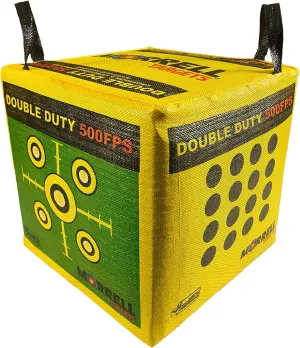 Morrell Targets 4-Sided Archery Target, Field Point Shooting Bag, Double Duty