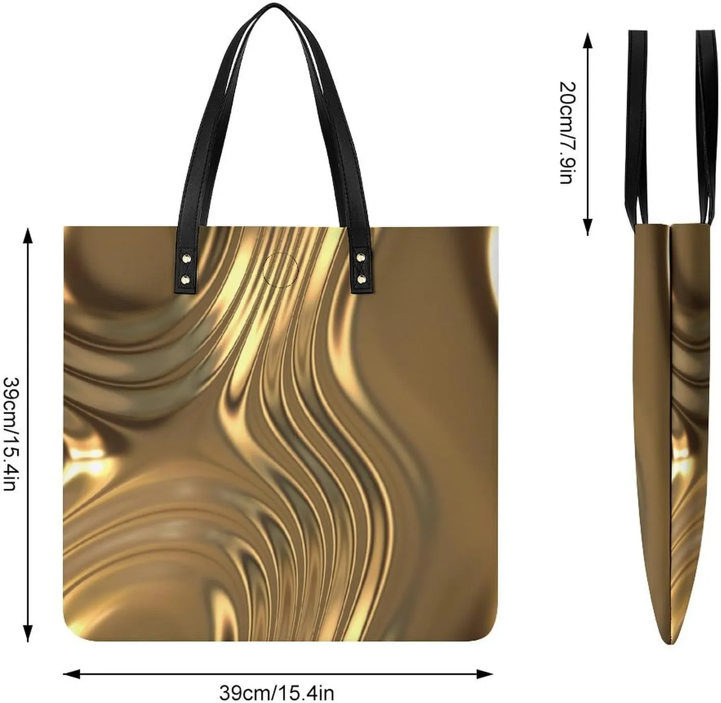 Mother Pearl Tiles Leather Tote Bag Is Sturdy Durable And Reusable Suitable for Various Occasions